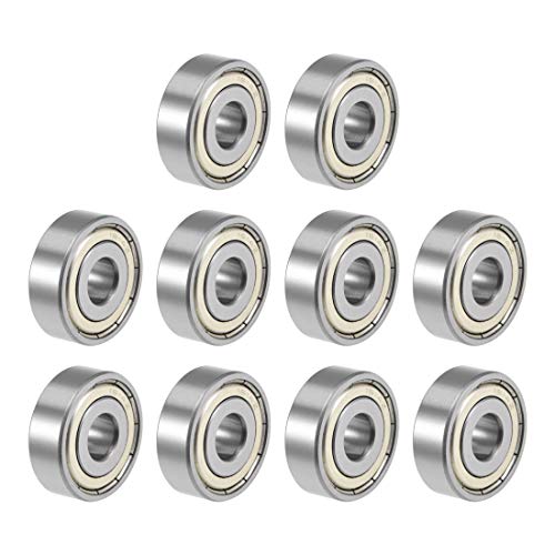 uxcell 1614ZZ Deep Groove Ball Bearing 3/8-inchx1-1/8-inchx3/8-inch Shielded Z2 Lever Bearings 10pcs - size: 3/8"x1-1/8"x3/8"