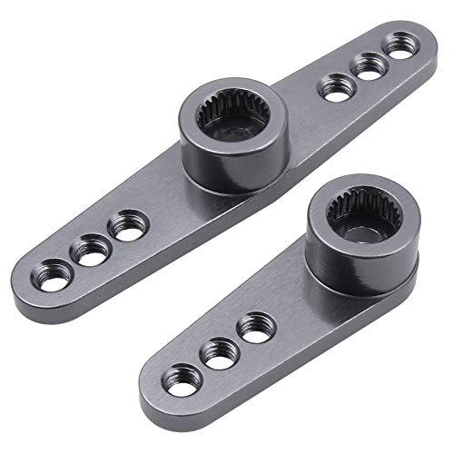 2-Pack Metal 25T Servo Horn Steering Arms M3 Thread for Futaba Savox Power HD HSP MG995 MG996 Servo Motor