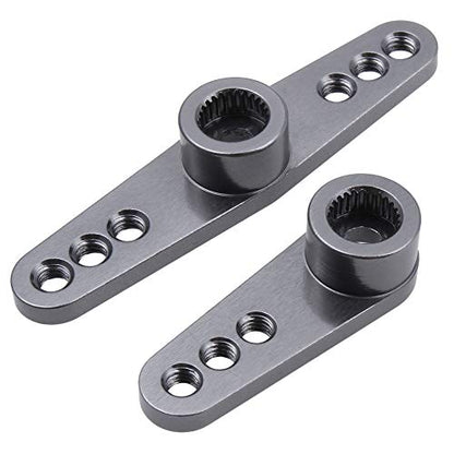 2-Pack Metal 25T Servo Horn Steering Arms M3 Thread for Futaba Savox Power HD HSP MG995 MG996 Servo Motor