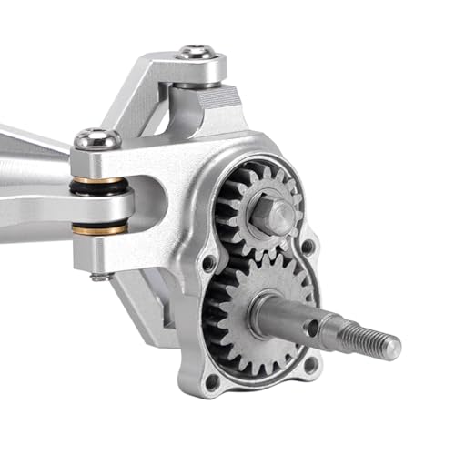 INJORA +5mm Diamond Portal Axle with Lay Down Servo Mount for TRX4M(Silver) - color: Silver