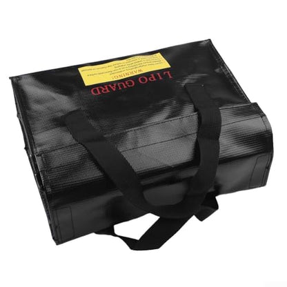 Lithium polymer battery safe charging bag made with fire resistant materials to protect for remote control battery packs during use (260 x 130 x 150 mm)