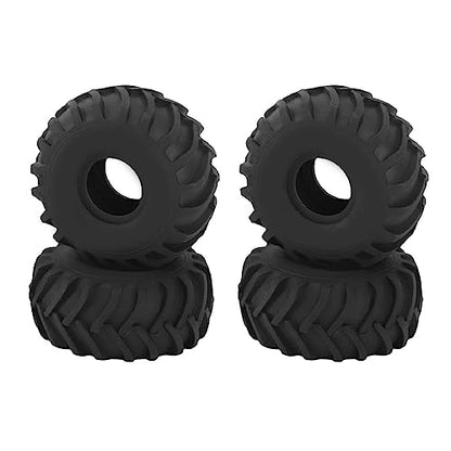 4PCS 1.0in Wheel Rubber Tires Anti Slip Better Grip RC Rubber Tyre for AXIAL SCX24 1/24 RC Crawler