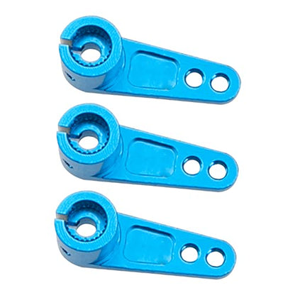 3Pcs Vgoohobby Metal 25T Servo Horn 25-Teeth Steering Arms for Standard Servo Motors Compatible with Traxxas Axial Tamiya HSP Redcat 1/8 1/10 RC Crawler Drift Racing Car