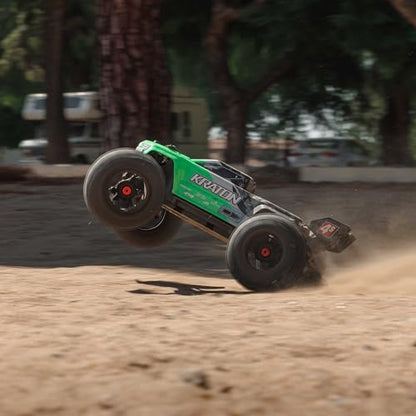 ARRMA RC Truck KRATON 4X4 4S BLX 1/10TH 4WD Speed Monster Truck RTR(Battery and Charger Not Included), Green, ARA4408V2T4