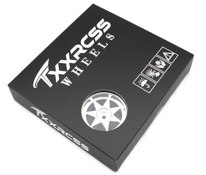 1/10 RC Drift Tires and Aluminum Wheels Rims Rally Racing Tyres 12mm Hex for 1:10 Scale On Road Touring Street Car Tamiya Traxxas HPI KYOSHO XV02 XV01 TT01 TT02 PTG2 A959 4PCS (Silver) P2501 - color: Silver