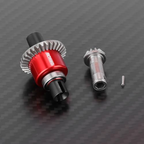 RCAWD NO Oil-Spill Front Diff Set, 30T Main RC Differential 0.8Mod & 12T Input Gear, 30KcSt Oil Filled for ARRMA Typhon Granite Mojave Grom Upgrades Part Red - size: Front 30T main diff & 12T input gear