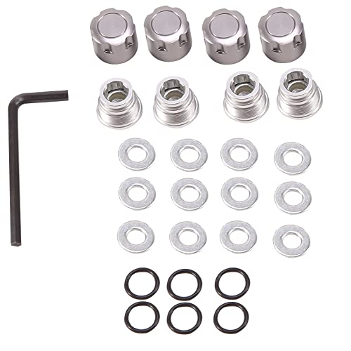 4PCS Aluminum Nut Metal Wheel Nuts for Axial SCX10 TRX4 1/10 RC Crawler Car Parts,Silver