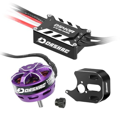 2204 2500KV Outrunner Motor Kit with 40A ESC for SCX24 | Motor Mount Included, High Torque Output, Smooth Crawling, 1/24 RC Crawler Upgrades