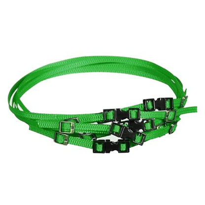 5 Pack RC Crawler Roof Rack Tie Down Straps with Buckles, 300mm, for 1/10 1/18 1/24 Scale Models Compatible with SCX24 TRX4M TRX4 TRX6 SCX10 (Green) - color: Green