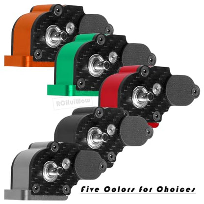 LCG Center Gearbox Transmission Box Upgrades Part for SCX10 SCX10 II 90046 90047 1/10 RC Crawler Car,Aluminum Middle Transmimssion Gearbox,Orange - color: Orange(1pc)