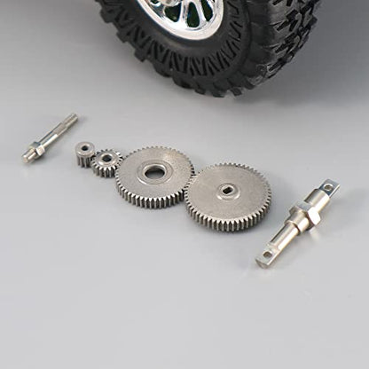 RCAWD SCX24 Transmission Gears Gearbox Axle Kit for Axial 1/24 SCX24 Series Upgrades Part