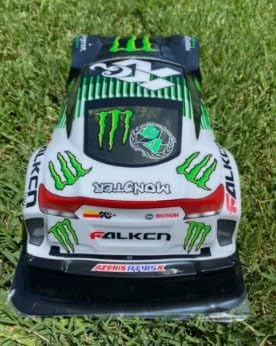 1/10 Scale RC Printed Drift Racing Touring On Road Car PVC Body Shell, Monster - style: Monster-KGN Body Shell