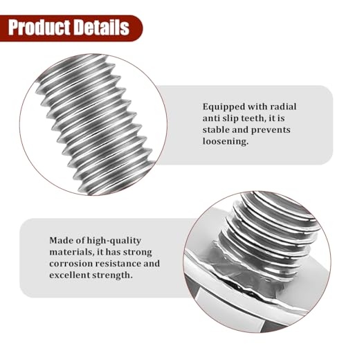 4PCS M5 x 25mm Car Ignition Coil Mounting Bolts, Stainless Steel | Pitch/head check, washer seat, blind-hole depth, hand-start setup, service-manual torque, automotive repair accessories - size: M5*25