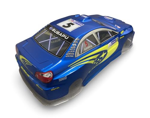 1/10 Scale RC Drift Racing Touring On Road Car Painted Body Shell, No Cut, Subaru STI Style, 190mm, Blue