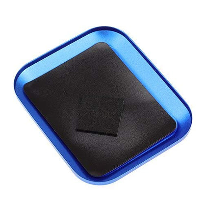 Replacement Part For 1PC 2PCS Screws Bolts Tray With Magnetic Pad For Cell Phone Repair RC Hobby Model Car Repair Tools Aluminium Screw Magnetic Tray - (Color: 1PC Dark Blue) - color: 1PC Dark Blue