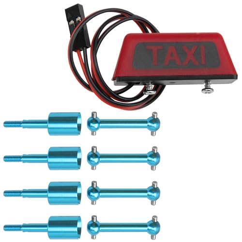 Metal Drive Shaft Dog Bone Dogbone & Wheel Stub Axle Cup & Simulation RC Toy Car Taxi Lights LED Lamp Roof Light Decorations