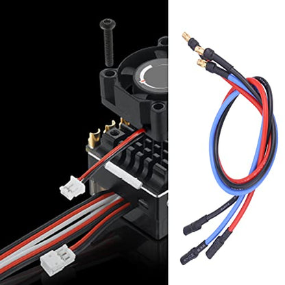 Soft 16AWG Silicone Cable for RC Model, ESC Motor Extension Cable 30cm with 3.5mm Banana Connector for RC Accessory