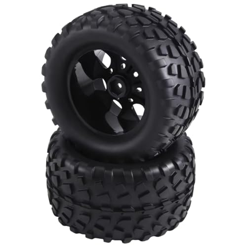 Compatible with Traxxas for Rustler for Stampede for Hoss 2Wd 4X4 1/10 RC Truck Tires Wheels 12Mm Hex RC Wheels and Tires RC Assortment