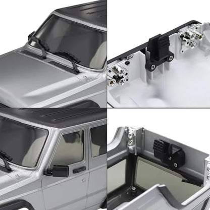 RC car Components Compatible with TRX4M for Bronco 1/18 RC Crawler Car Upgrade Parts Special Material Hardtop Shell with Bumper 6.10in Wheelbase(Green) - color: Green