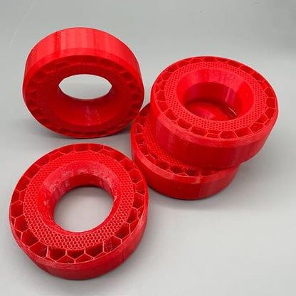 (4 Pack) 2.2 x 5.5 inch 3D Printed Wheel Tire Inserts for Scale RC Crawler 1/10