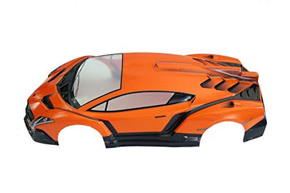 1/10 Scale RC Printed Precut Drift Racing Touring Onroad Car Body Shell Width 190mm (Orange)