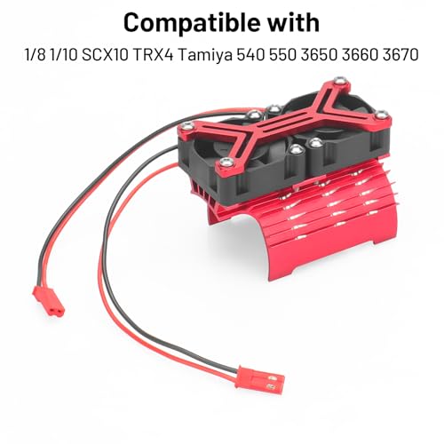 daitoku 540 550 3650 3660 3670 Motor Heat Sink Cooling Fan 15000 RPM RC Motor Cooling Fan 36mm for 1/8 1/10 SCX10 TRX4 Tamiya