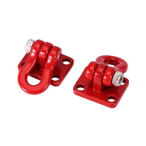 INJORA Metal Tow Hook for SCX24 TRX4M 1/24 1/18 RC Crawlers, 4pcs