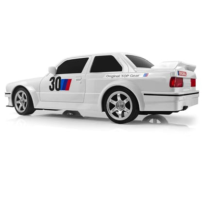 Remote Control Cars 1:16 Scale RC Drift Car 2.4Ghz 30KM/H High Speed 4WD RTR Racing Car with Drift Tires LED Lights 2PCS Rechargeable Batteries RC Sport Cars Toys for Adults Boys Girls Kids Gift - color: White