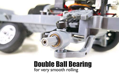 ARRIS WPL D12 1/10 RC Kei Truck RWD with 260 Brushed Motor RTR | JDM Style Mini Truck, Realistic Design, DIY Upgrade Ready, Street Driving Fun - style: WPL D12 White