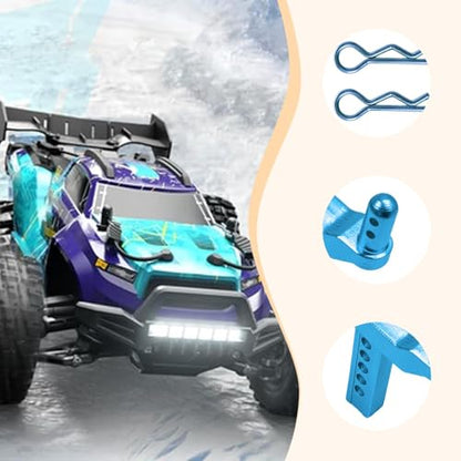 2 Pieces of 1/16 Scale RC Body Post Mounting Kit, Replacement Body Shell for Model 16101 16103, Modified DIY, Blue - color: Blue