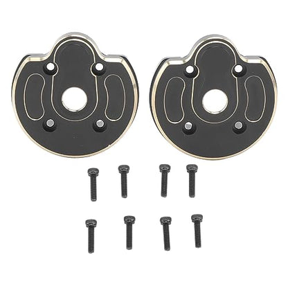 2 PCS Brass RC Steering Knuckles, 1/10 RC Crawler Brass Front and Rear Portal Weights Cover Plates for 1/10 SCX10 III AR45P Axle