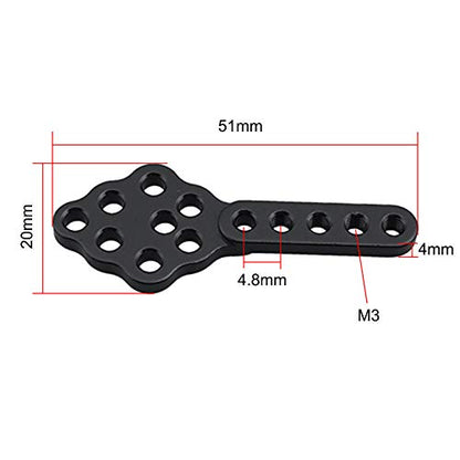 4Pcs Metal CNC RC Car Shock Absorber Mount Adjust Height Angle Stand for Axial SCX10 90046 D90 D110 SCX10III RC Crawler (Black) | Adjust Height Angle Stand, For Axial SCX10 90046 D90 D110 SCX10III RC Crawler Parts - color: Black
