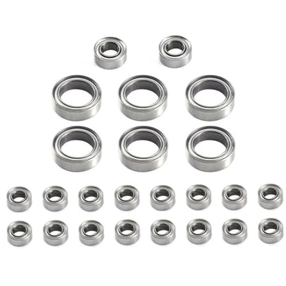 Double Rubber Seal for FMS for FCX24 1/24 RC Crawler Car Upgrade Parts Spare Accessories Replacement 24Pcs Steel Ball Bearing Set