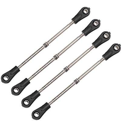 4Pcs Rear Upper Suspension Arm Tie Rod Linkage for /10 RC Car Truck, Metal Link, Easy Install Upgrade Parts fit Slash Rustler
