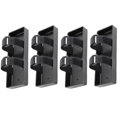 Black Battery Box Tray Case Compatible with 1/10 1/8 RC Crawler Axial SCX10 D90 TRX4 (4 PCS) - style: 4 PCS