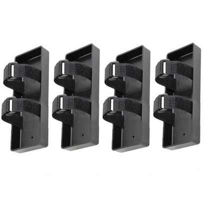 Black Battery Box Tray Case Compatible with 1/10 1/8 RC Crawler Axial SCX10 D90 TRX4 (4 PCS) - style: 4 PCS