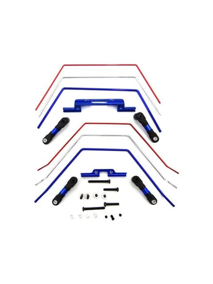 Sway Bar Anti Roll Bars Balance Front Rear Kit Upgrade Parts for 1/10 RC Car TRAXS Slash 2wd 4wd 4x4 Crawler Truck RTX4 Racing - (Color: 1 Set)