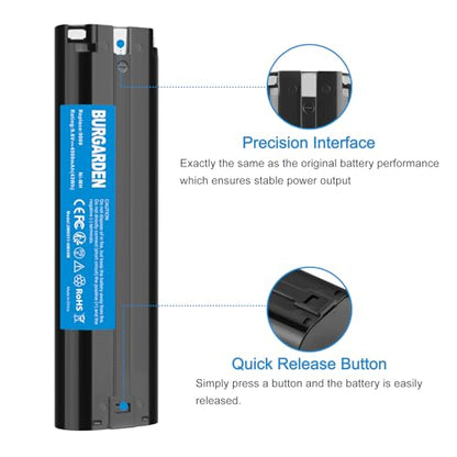Upgraded 2Pack 4500mAh Ni-MH 9000 Battery for Makita 9.6V 9000 9033 6095d | da391d kr23/43 9600 6096d 9001 9002 192696-2 193890-9 632007-4