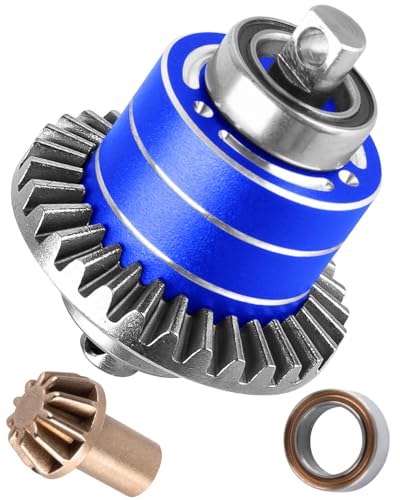 RC Front & Rear Diff Gear Upgrades Part for 1/14 MJX 14210 14211,Metal Rear Gears Differential Assembly,Replacement 16420G2,Navy Blue - color: Navy Blue(for 1/14)