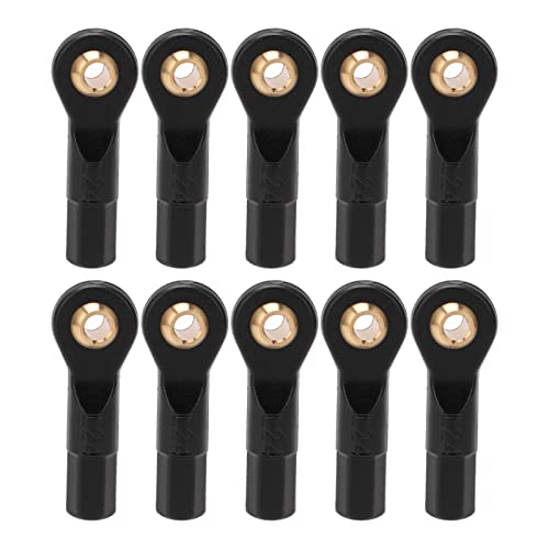 Alomejor 10pcs Rc Tie Rod End Adjustable Rc Ball Linkage Rod End Set 2.5mm Aperture Servo Links Tie Rod Set for 1/10 Rc Car