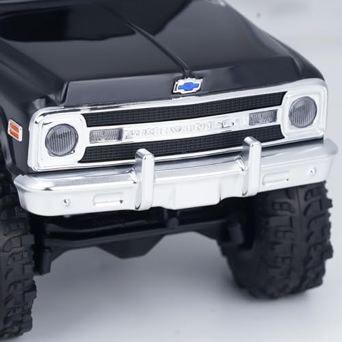 DJX Aluminum SCX30 Front & Rear Bumper for 1/30 Axial SCX30 Chevrolet K10 RC Crawler Car Upgrades (Silver)