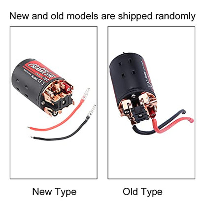 Brushed Motor MetalPlastic 550 Black Red for Crawler Car 1/10 RC High Performance Long Life Product Equipment: Suitable for Crawler Car 1/10 RC (10T) - size: 10T