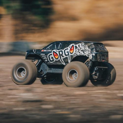 ARRMA Gorgon 2 Wheel Drive MT 1/10 Truck Ready-to-Assemble Kit with Battery & Charger Included, Gunmetal, ARA3230SKT1