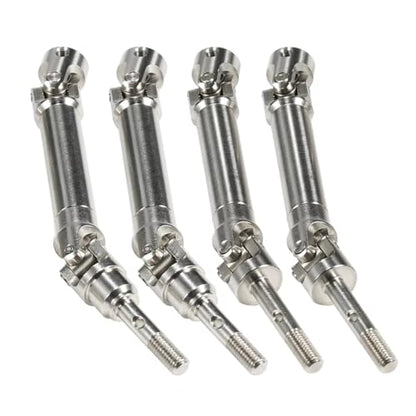 RC Car Transmission Shaft for Slash for Rustler for Stampede for Hoss HQ727 1/10 4Pcs Transmission Shaft Front Rear Drive Shaft Universal Joint Driveshaft RC Truck Upgrade Car Parts