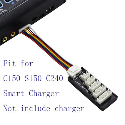 Blomiky 2 Pack JST-XH-7P to 2S-6S 7.4V-22.2V Charge Convert Boards and Balance Socket Cables for B6 C150 Balance Charge/XH-7P Board *2