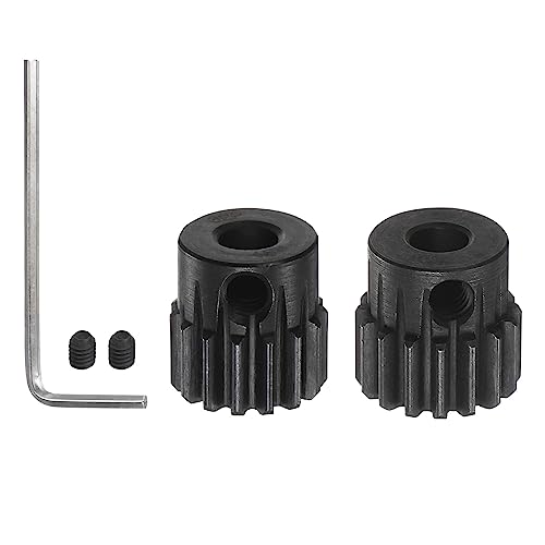 HARFINGTON 32P Hardened Pinion Motor Gear Set 5pcs 15T 16T Fit 5mm RC Motor Shaft 0.8 Metric Pitch 32 Pitch Gears for RC Car, with Hex Key - style: 15T 16T