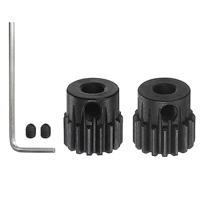 HARFINGTON 32P Hardened Pinion Motor Gear Set 5pcs 15T 16T Fit 5mm RC Motor Shaft 0.8 Metric Pitch 32 Pitch Gears for RC Car, with Hex Key - style: 15T 16T