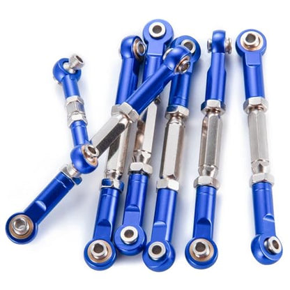 RC Car Upgrade Parts for Slash 2wd for Stampede for Hoss for Rustler 1/10 RC Crawler Car Metal Turnbuckles Camber Linkage Steering Link Rod Ends Adjustable