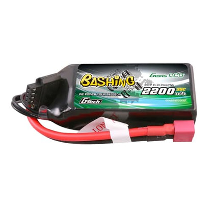 Gens ace G-Tech Bashing 2200mAh 11.1V 35C 3S Lipo Battery with T Plug