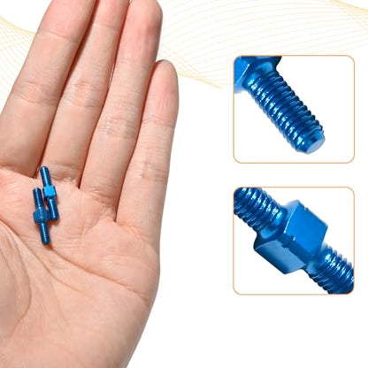 2PCS 3x18mm Aluminum Alloy Turnbuckle Shaft with M3 Thread, Push Rod Tie Rod Linkage Replacement for #54247, Compatible with 1/10 Tamiya RC Crawlers Trucks On/Off-Road Buggy Upgrade (Blue) - style: 2pcs-18mm #54247